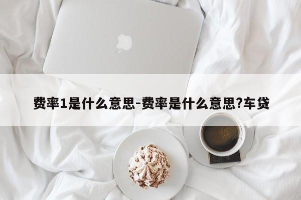 费率1是什么意思-费率是什么意思?车贷